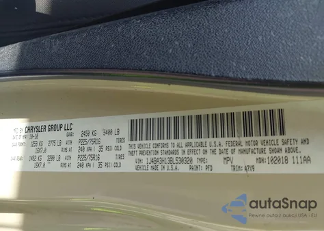 2011 Jeep Wrangler Unlimited Sport z USA, uszkodzony, nr VIN 1J4BA3H13BL530320